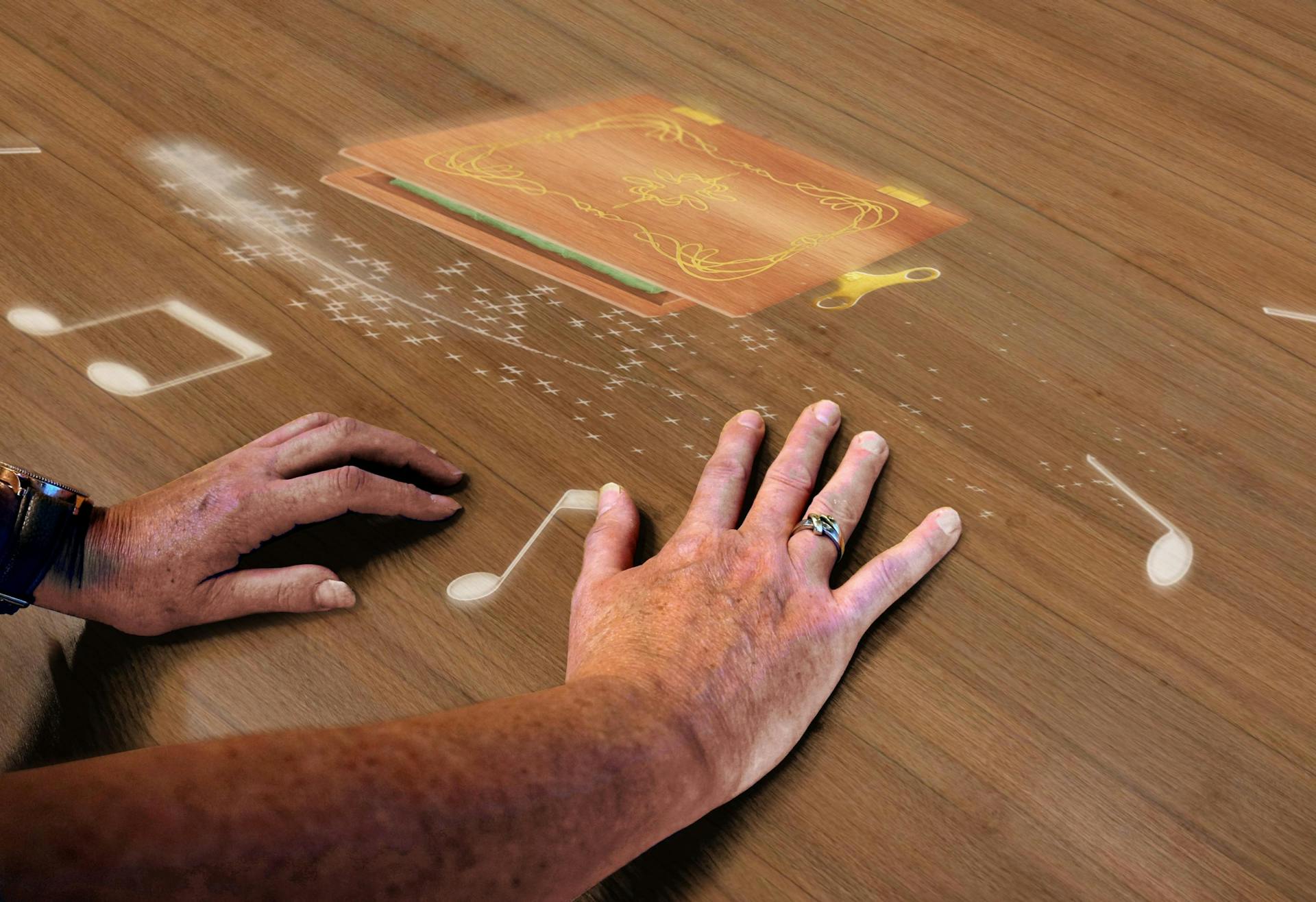 Spelfoto Muziekdoosje Senioren Tovertafel